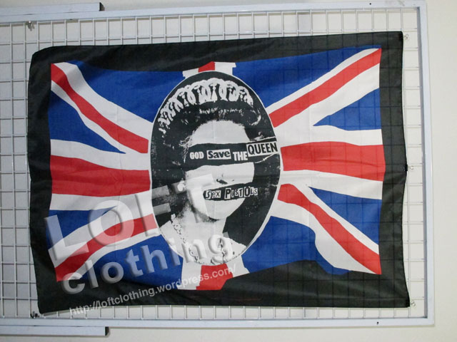 SEX PISTOLS - GOD SAVE THE QUEEN Flag